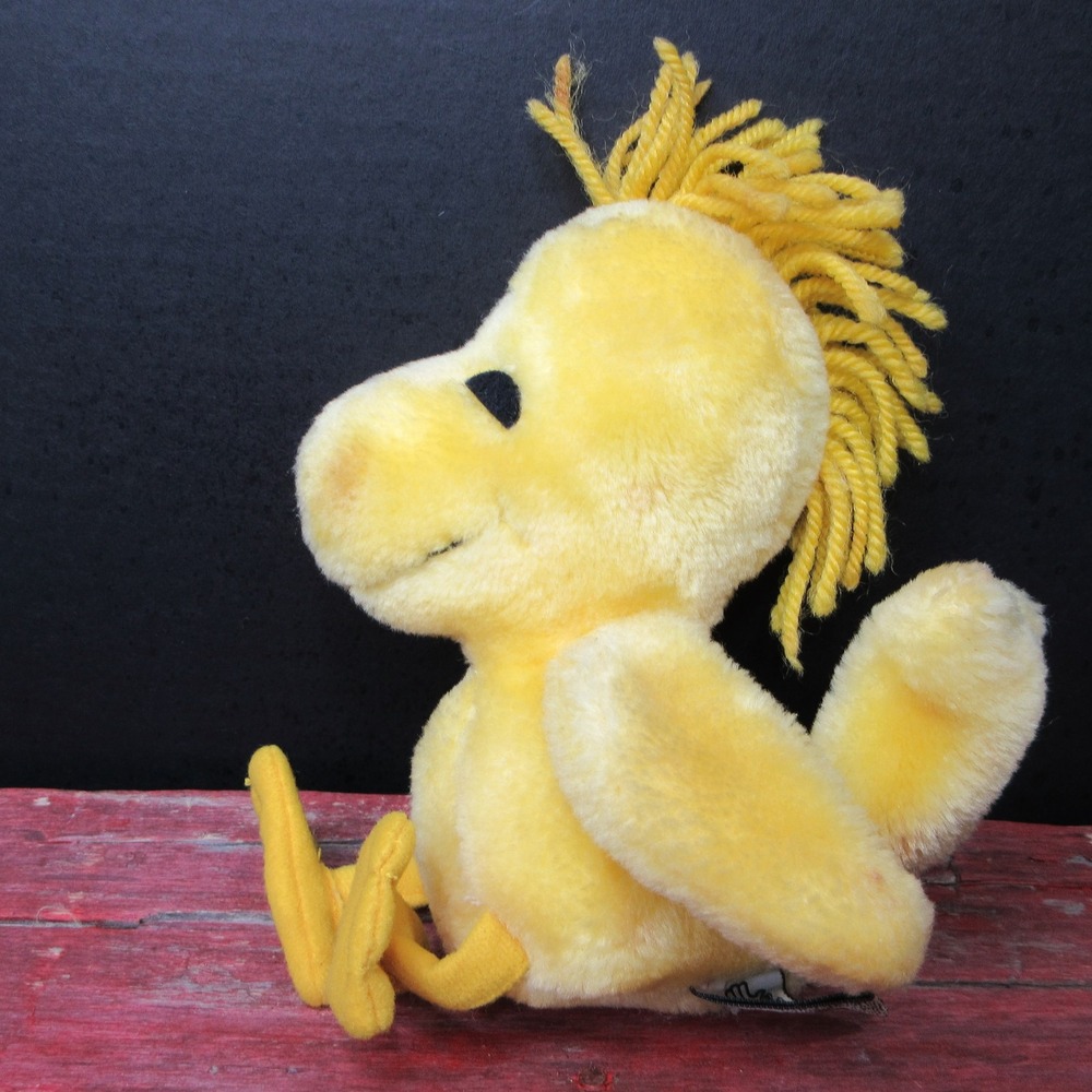Vintage Applause Woodstock Peanuts Plush Hanging Ornament Yellow Bird Stuffed